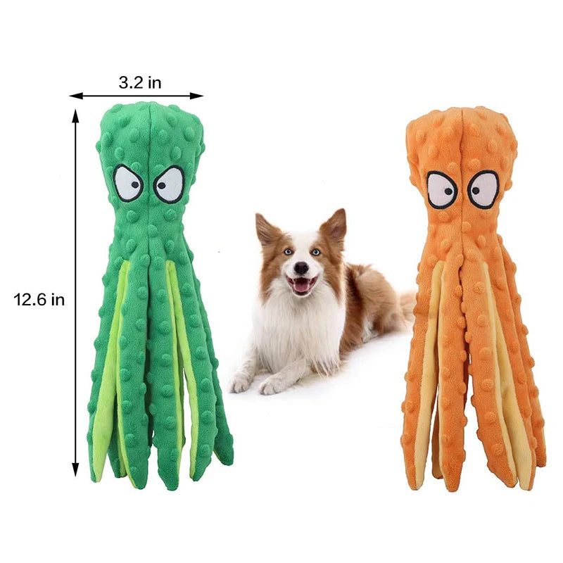 Octopus Skin Shell Bite Resistant Plush Toy for Dog