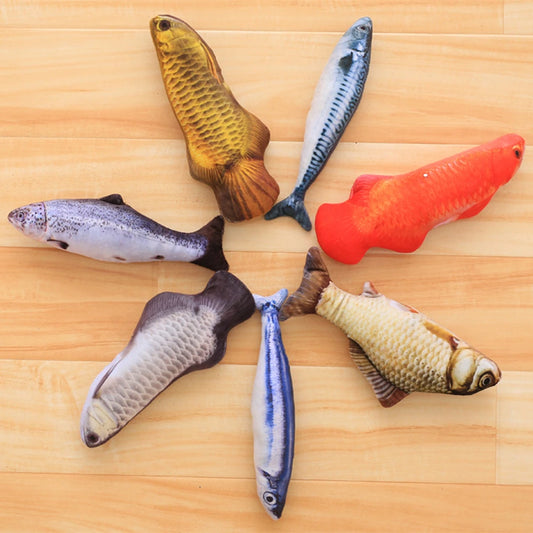 New Pets Plush Simulation Fish Shape Cat Toy