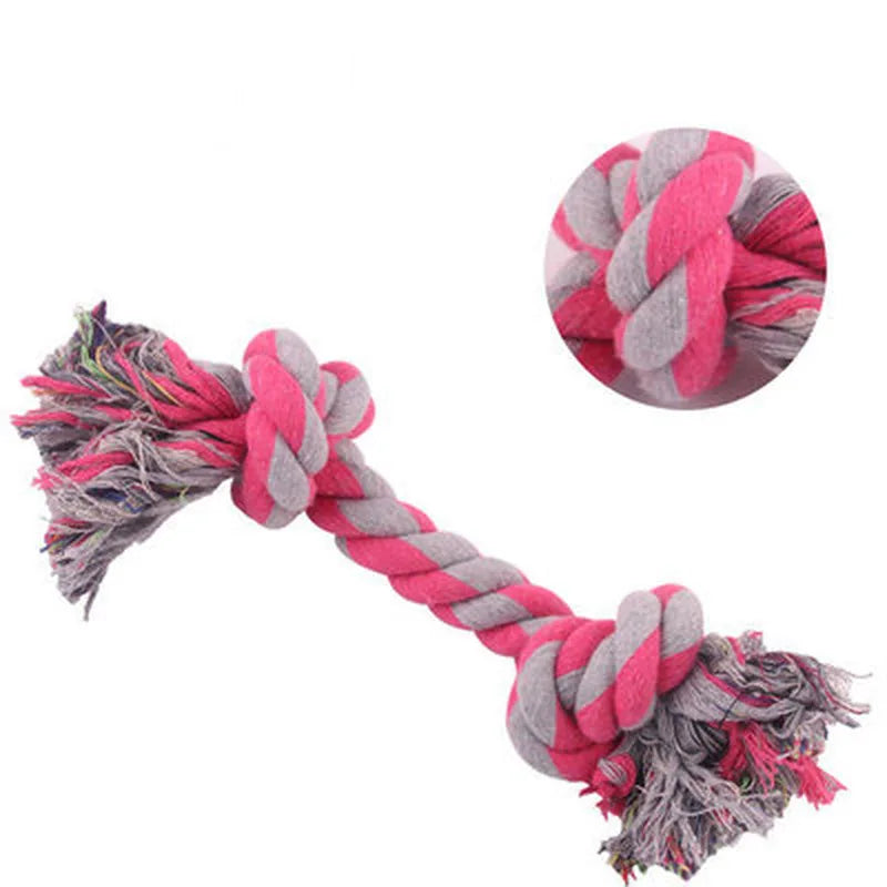 Dog/Puppy Bone Cotton Chew Knot Toy Durable Braided Rope