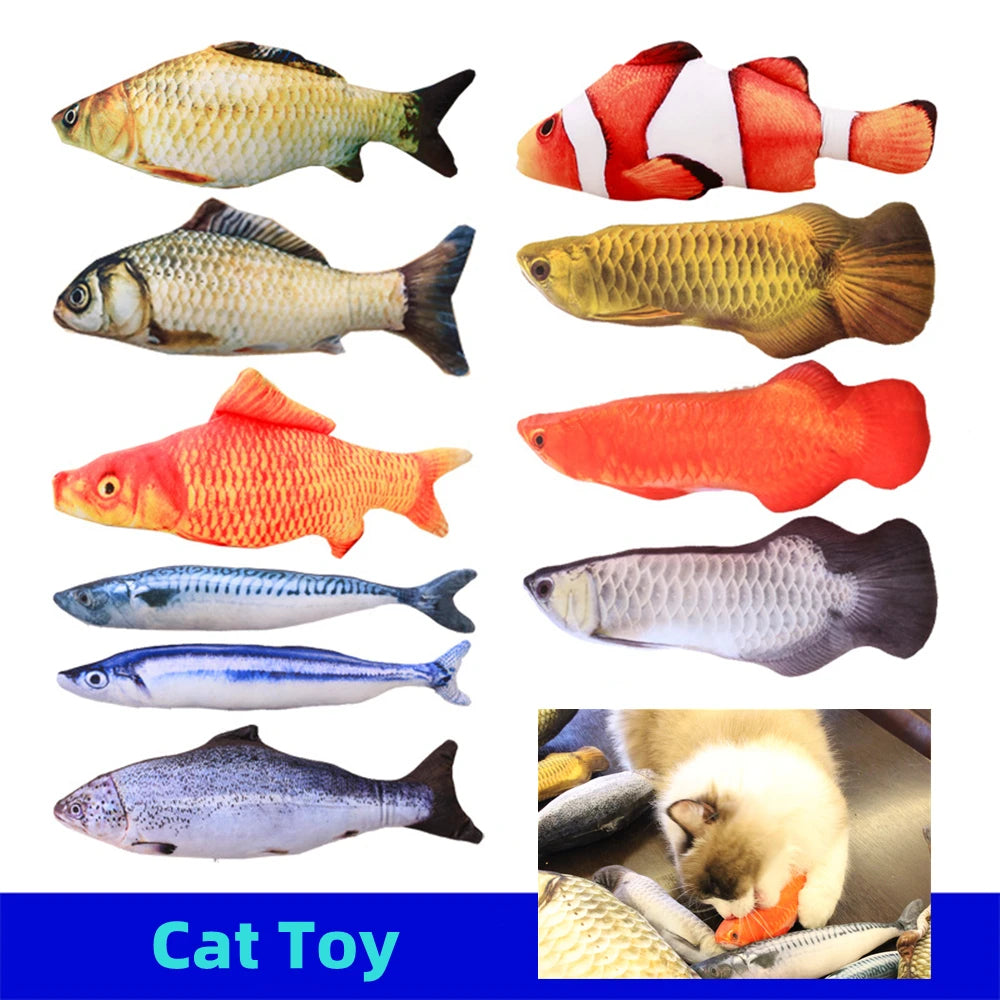 New Pets Plush Simulation Fish Shape Cat Toy