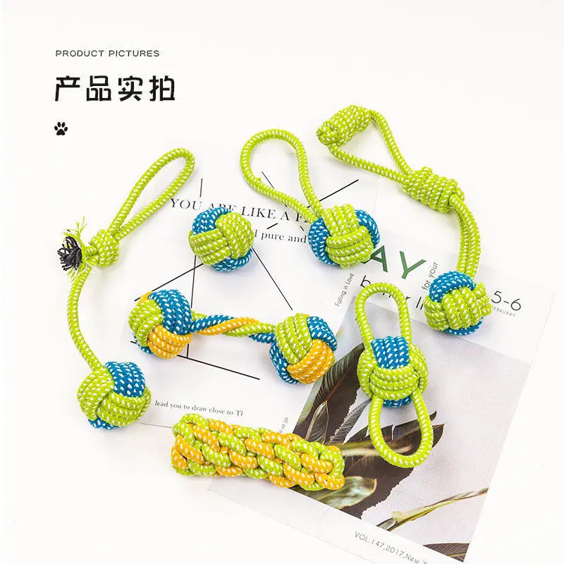 Pet Toys for Large Small Dogs Interactive Cotton Rope & Balls