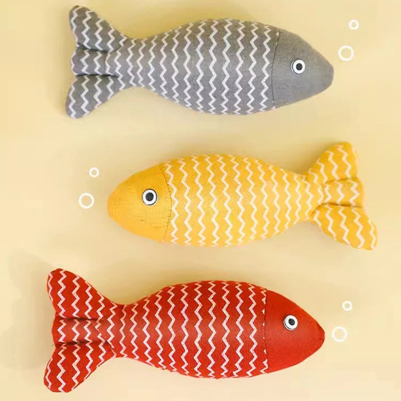 Cat Fish Toy Cat Scratcher Catnip Toy Interactive Simulation Fish