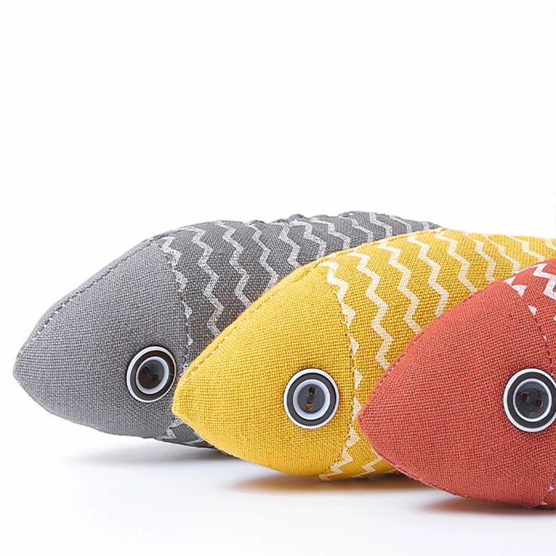 Cat Fish Toy Cat Scratcher Catnip Toy Interactive Simulation Fish