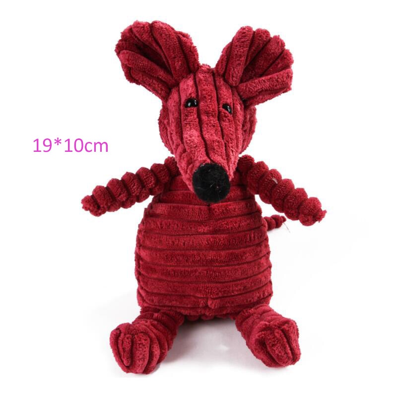 Woolly animal squeaky toys