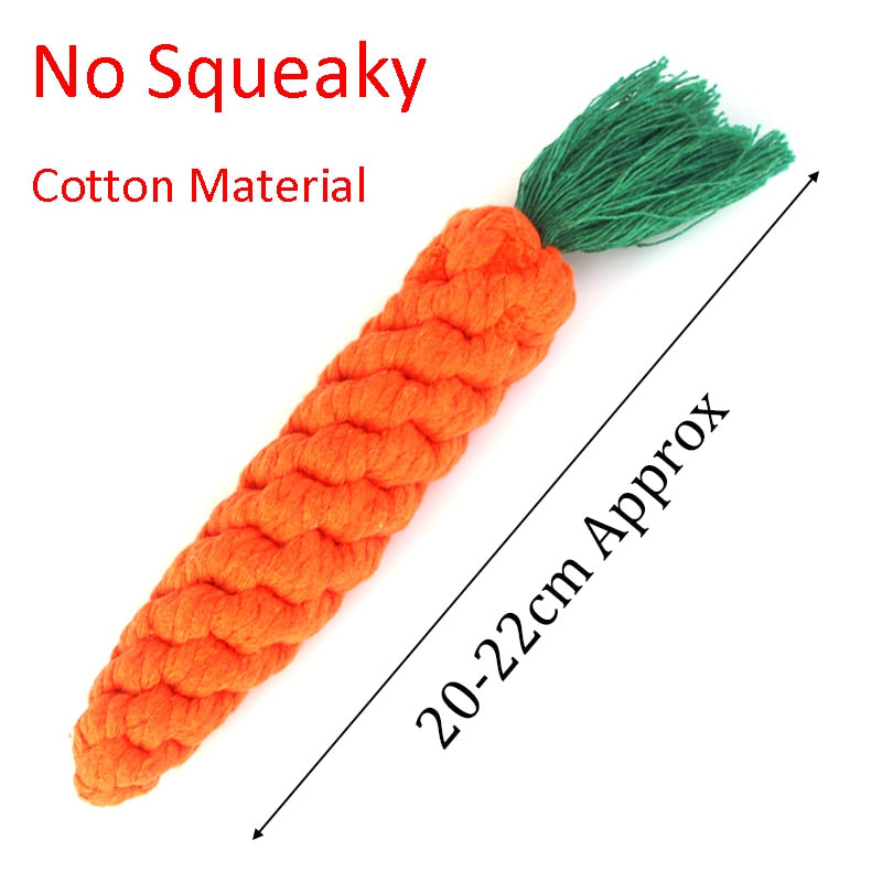 Woolly animal squeaky toys